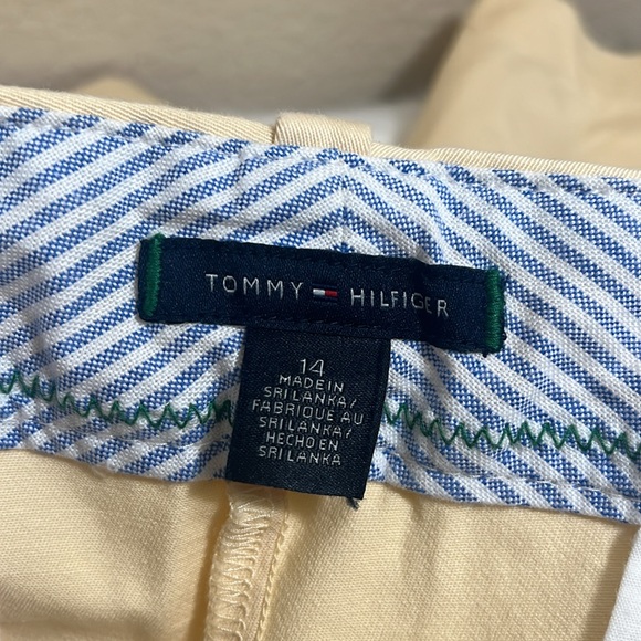Tommy Hilfiger Yellow Casual Bermuda Plus Size Shorts - Picture 6 of 7